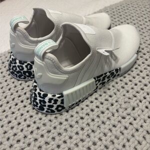 Adidas White with black Leopard Sneakers
